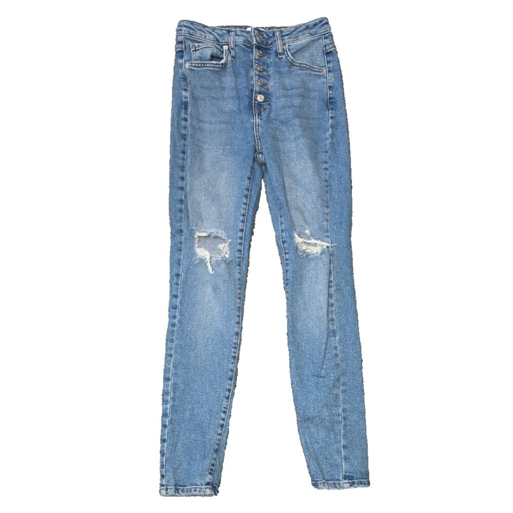 Forever 21 Premium Denim Jeans Distressed Size US 26 Waist 26" Buttonfly